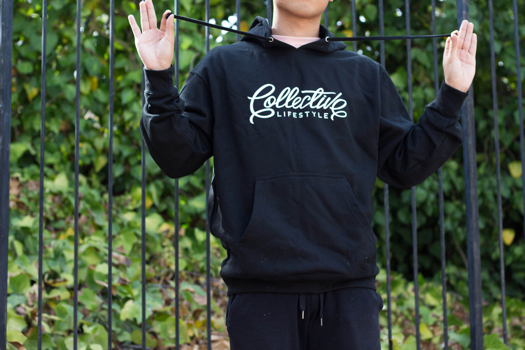 Collective Lifestyle Black Script Hoodie