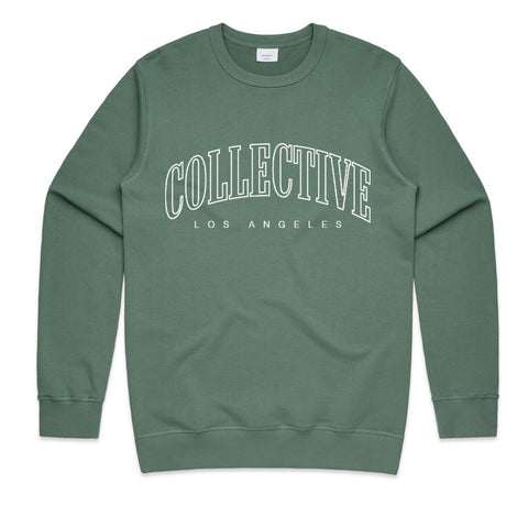 Collective Essentials Puff Crewneck Sweater - Seafoam
