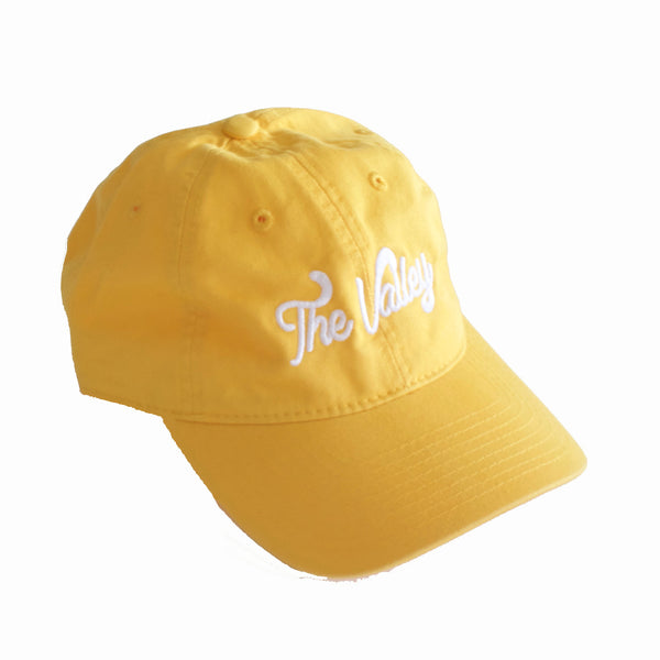 The Valley Dad Hat Pre-Order in Yellow/White