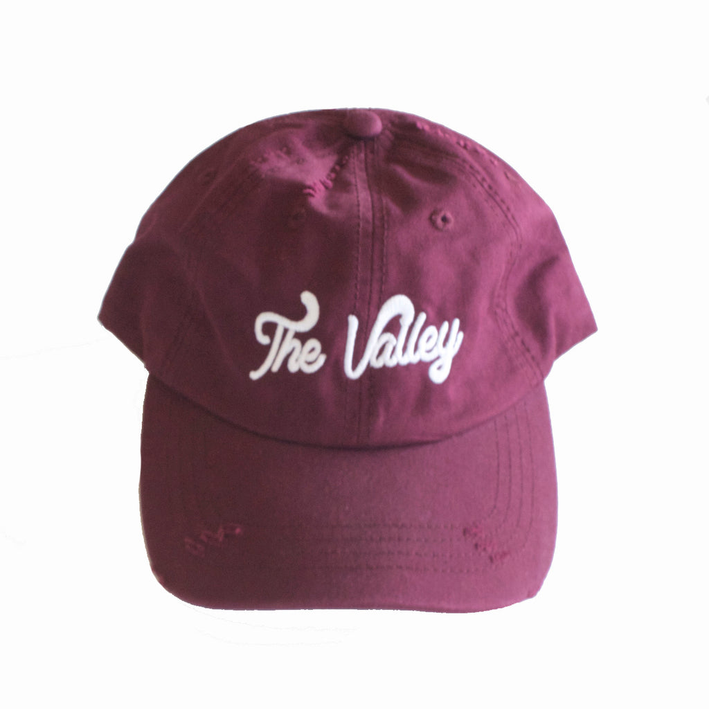 The Valley Dad Hat Burgundy