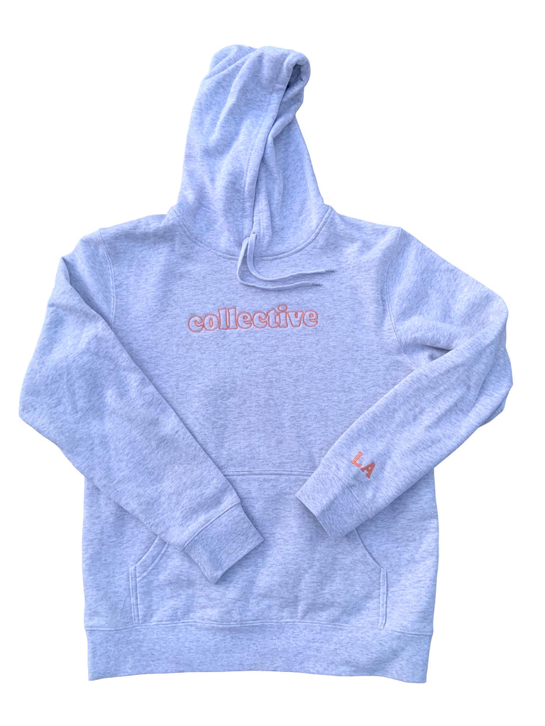 Collective LA Spring Embroidered Hoodie - Heather