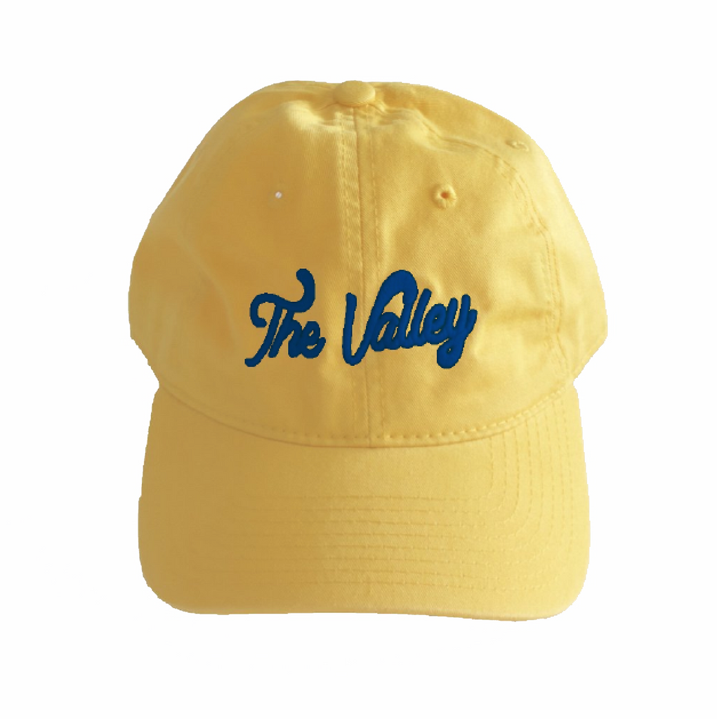 LA Rams Valley Hat Yellow Hat / Blue Thread Colorway Superbowl Edition