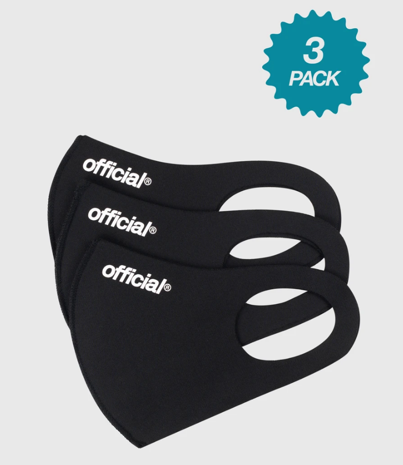 Official Face Mask (Black) 3-pack