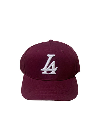 Collective LA Classic Snapback Hat Maroon